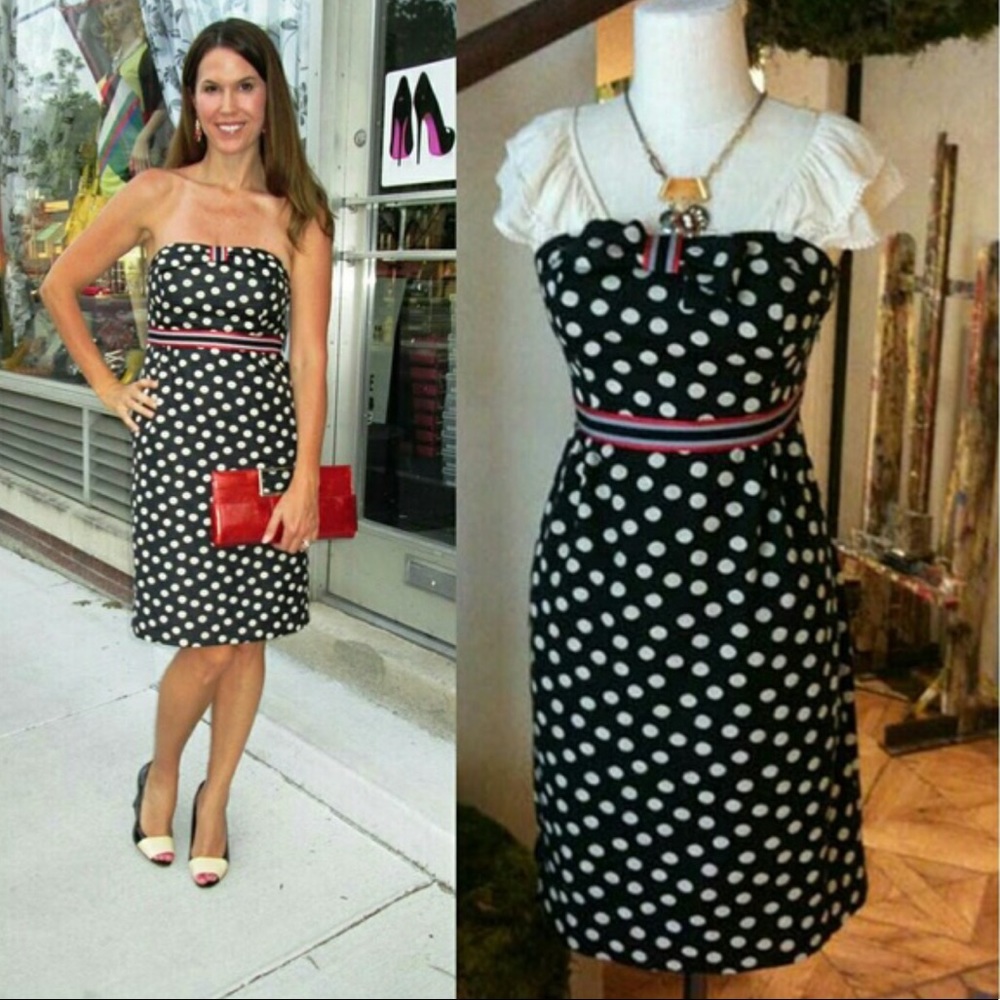Anthropology | Maeve Peppered Polka Dots Dress